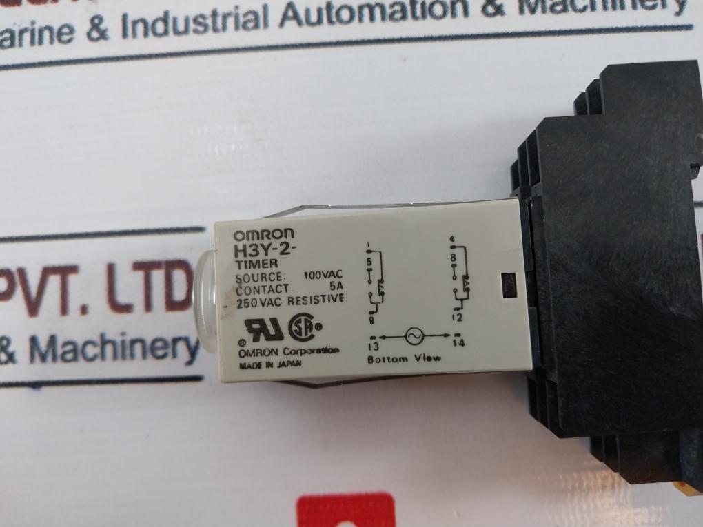 Omron H3Y-2 Timer With Base 0-60 Sec