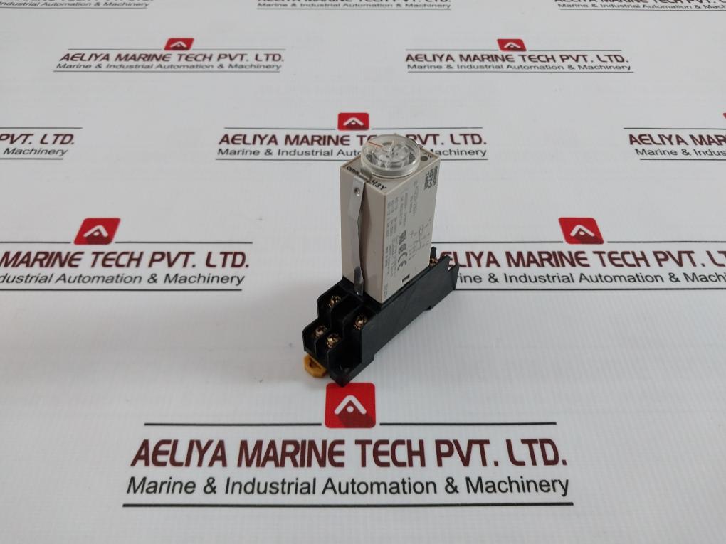 Omron H3Y-2 Timer With Base Ac200-230V 50/60Hz Ac250V, Dc30V 5A 0-60 Sec 2.5Kv/2