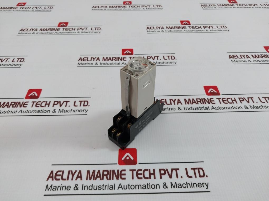 Omron H3Y-2 Timer With Base Ac200-230V 50/60Hz Ac250V, Dc30V 5A 0-60 Sec 2.5Kv/2