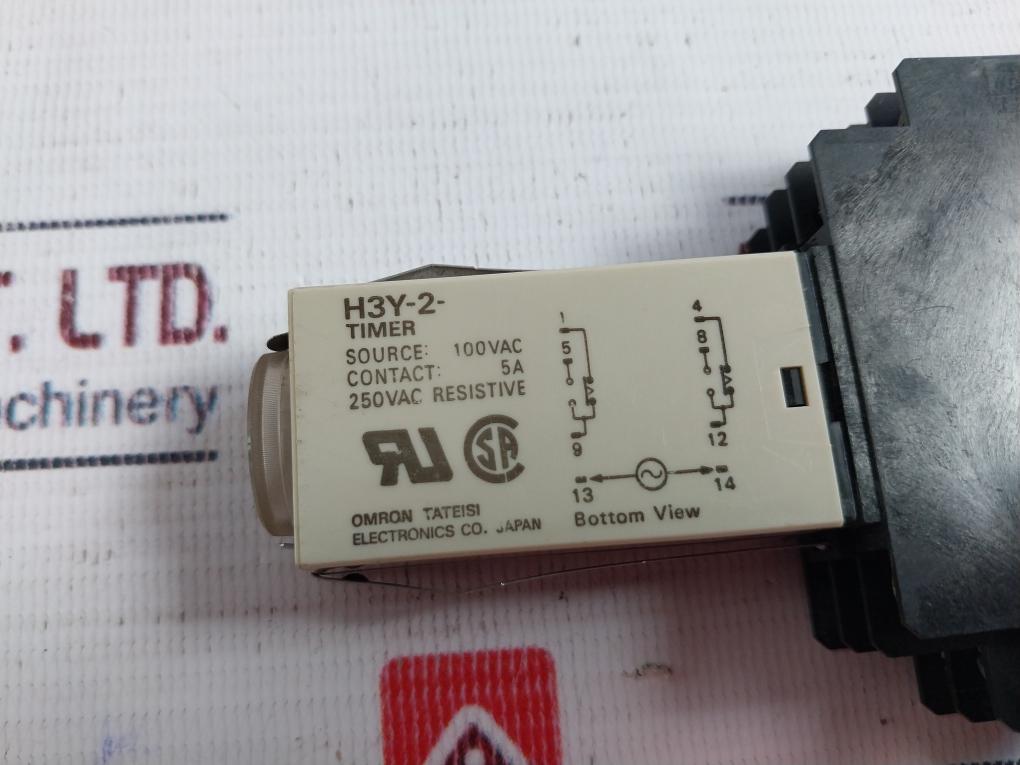 Omron H3Y-2 Timer With Socket 0-30 Sec