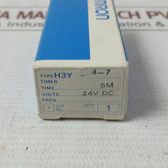 Omron H3Y-4-7 Delay Timer Relay 24Vdc 5M 3A