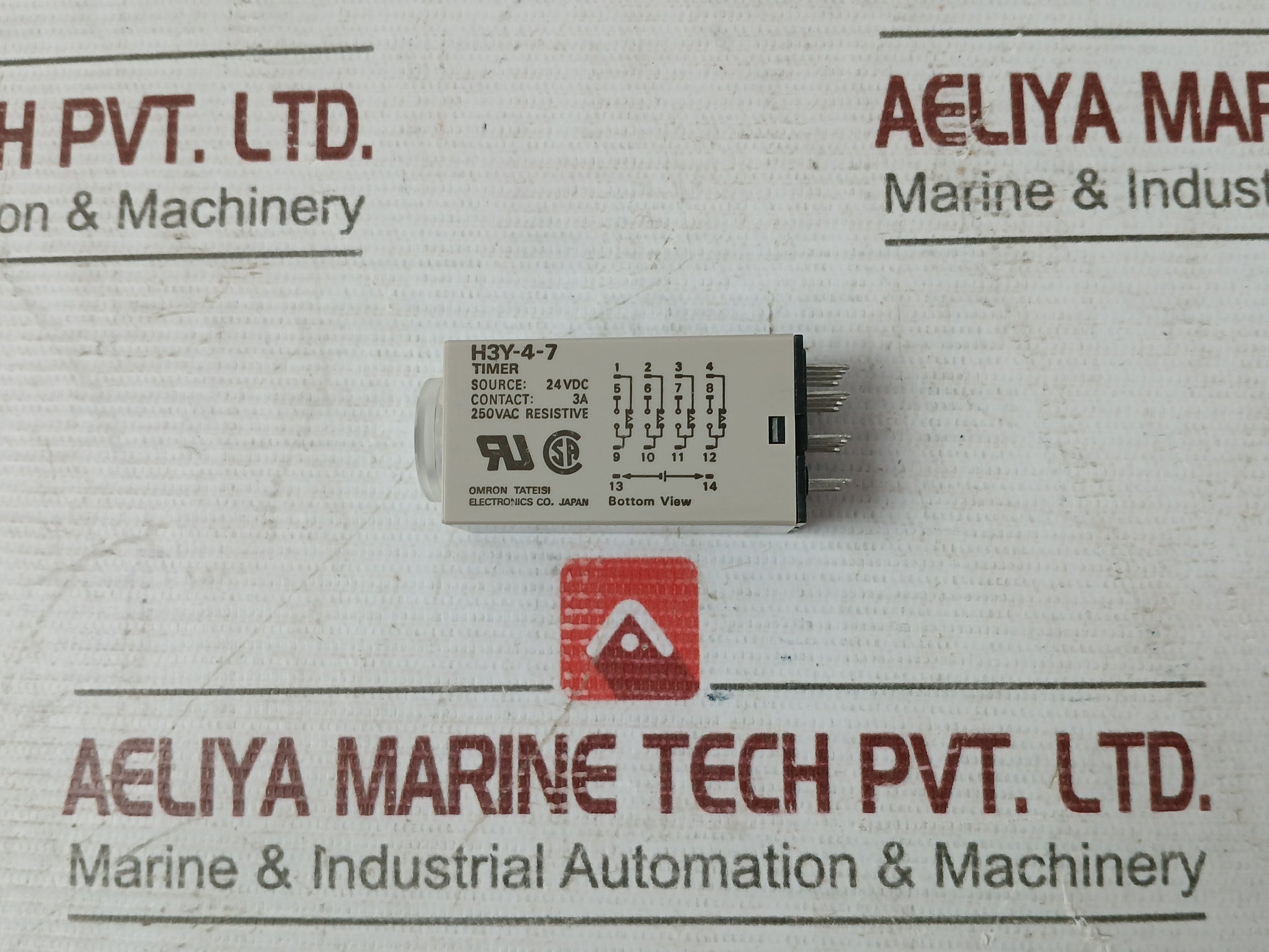 Omron H3Y-4-7 Delay Timer Relay 24Vdc 5M 3A