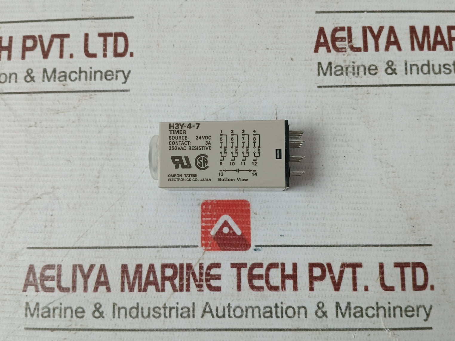 Omron H3Y-4-7 Delay Timer Relay 24Vdc 5M 3A