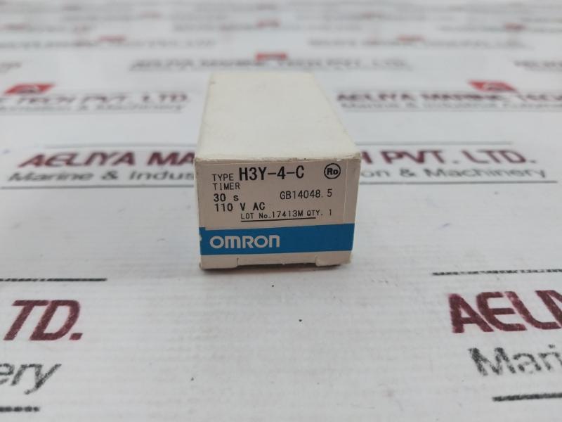 Omron H3Y-4-c Solid-state Timer Plug-in Terminal 14-pin 110Vac 50/60 Hz