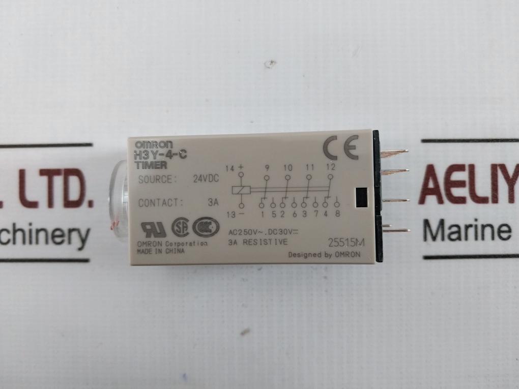 Omron H3Y-4-c Solid-state Timer Power On-delay 24Vdc Ac250V Dc30V 3A Gb14048.5