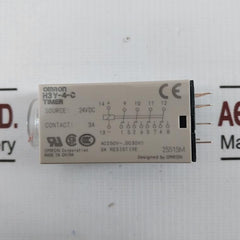 Omron H3Y-4-c Solid-state Timer Power On-delay 24Vdc Ac250V Dc30V 3A Gb14048.5