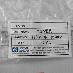 Omron H3Y-4-c Solid-state Timer Power On-delay 24Vdc Ac250V Dc30V 3A Gb14048.5