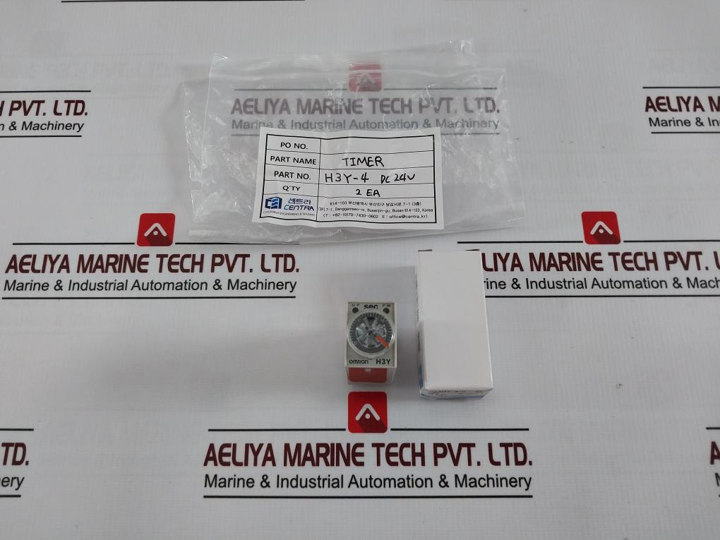 Omron H3Y-4-c Solid-state Timer Power On-delay 24Vdc Ac250V Dc30V 3A Gb14048.5