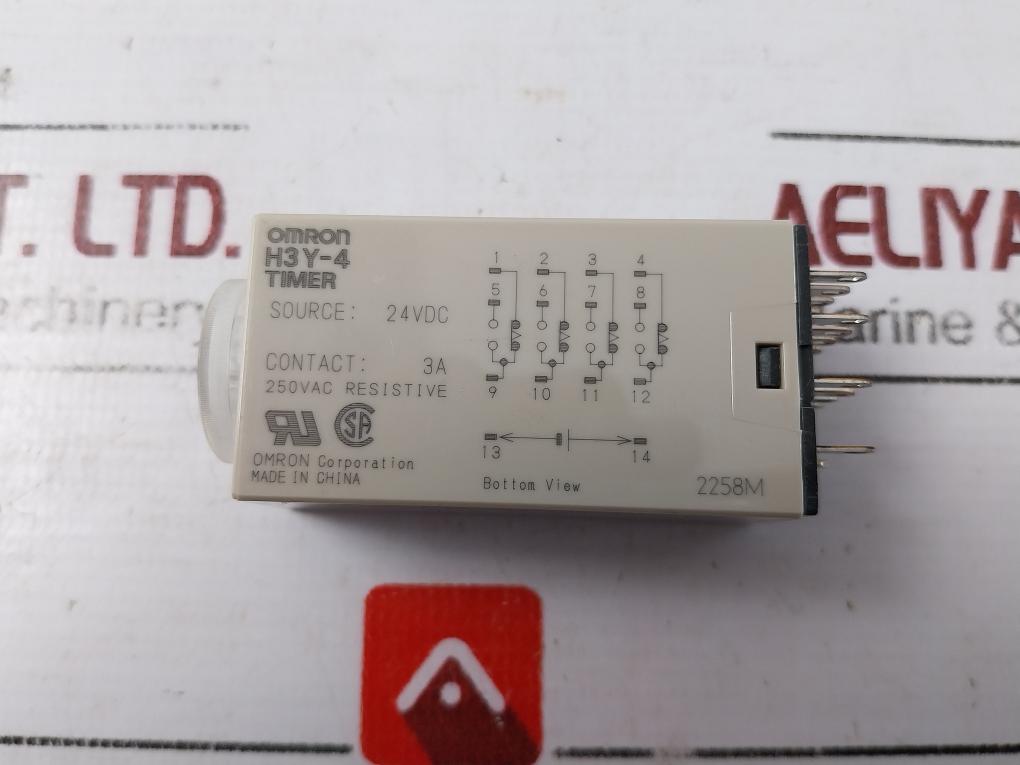 Omron H3Y-4 Timer Module 24Vdc 3A 250Va, 4 547648 115766