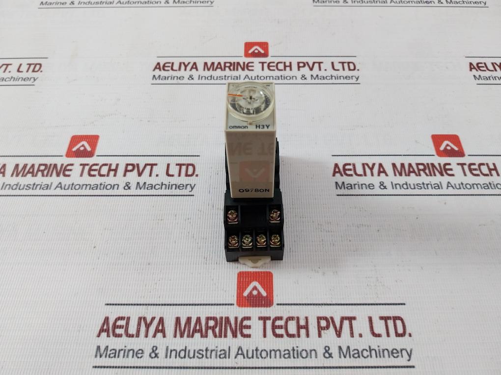 Omron H3Y-4 Timer Module With Base 0-30 Sec 24Vdc 3A 09780N Kh-rs-14