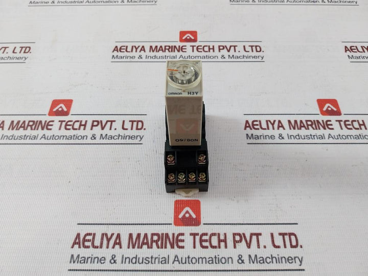 Omron H3Y-4 Timer Module With Base 0-30 Sec 24Vdc 3A 09780N Kh-rs-14