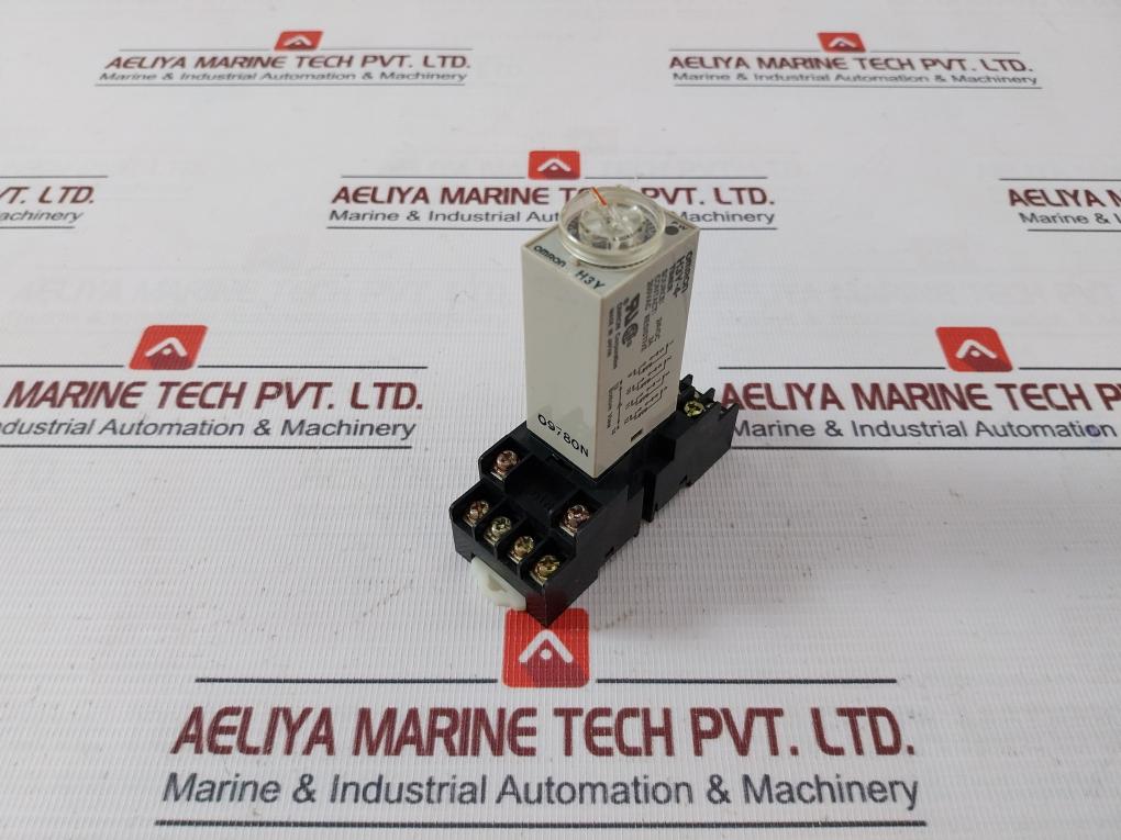Omron H3Y-4 Timer Module With Base 0-30 Sec 24Vdc 3A 09780N Kh-rs-14