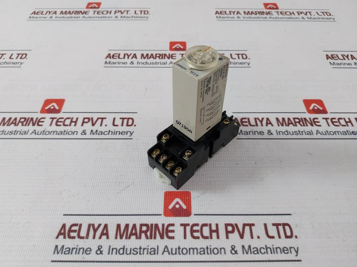 Omron H3Y-4 Timer Module With Base 24Vdc 07190N / Kh-rs-14 0–60 Sec