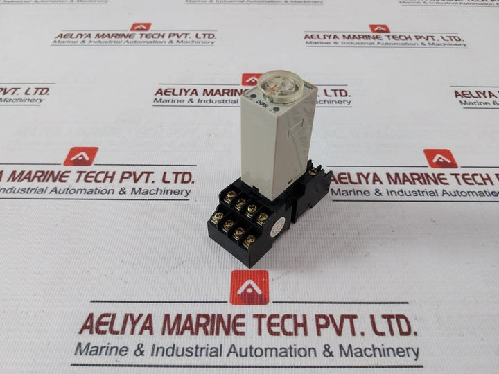 Omron H3Y-4 Timer Module With Base 24Vdc 07190N / Kh-rs-14 0–60 Sec