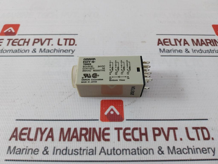 Omron H3Y-4 Timer Module With Base 24Vdc 25370N / Kh-rs-14