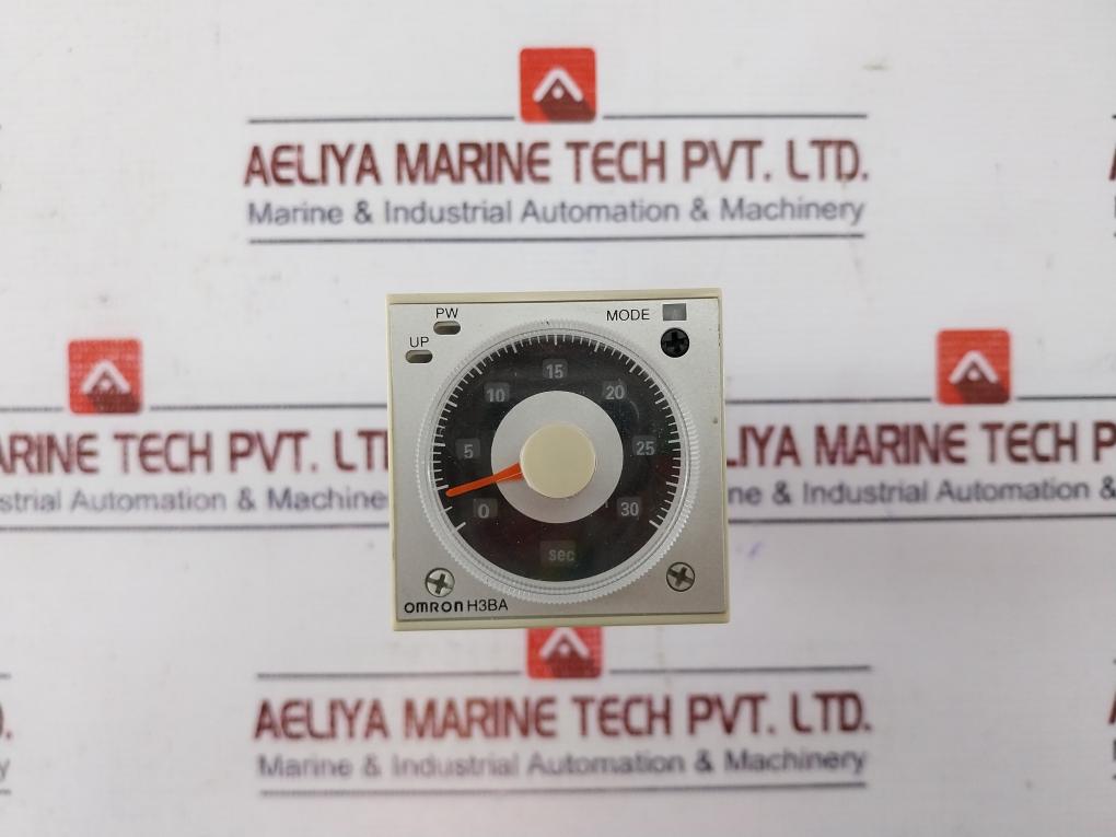 Omron H3Ba-n8 Solid State Timer Relay 110Vac 50/60Hz 0-30 Sec 5A 250Vac