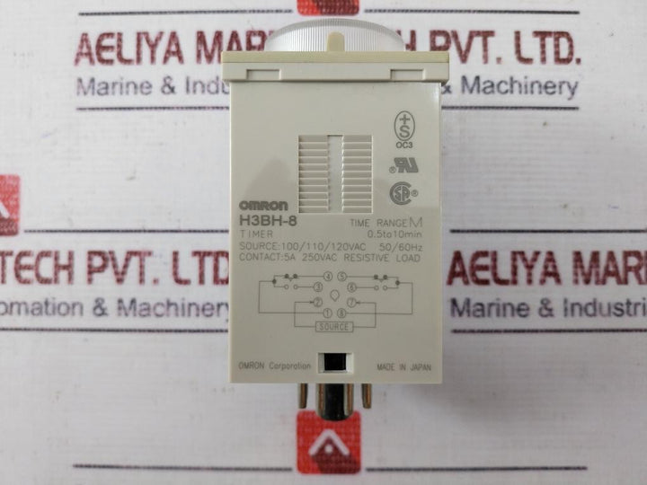 Omron H3Bh-8 Ac100/110/120V 0.5S-10S Timer