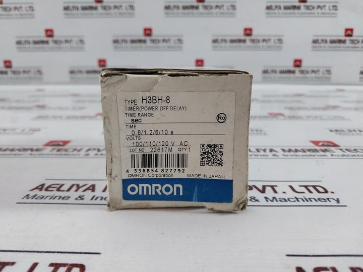 Omron H3Bh-8 Power Off Delay Timer 100/110/120Vac 50/60Hz 0.5 To 10Sec