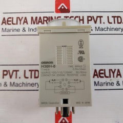 Omron H3bh-8 Power Off Delay Timer 100/110/120vac 50/60hz 0.5 To 10 Sec 5a 250vac