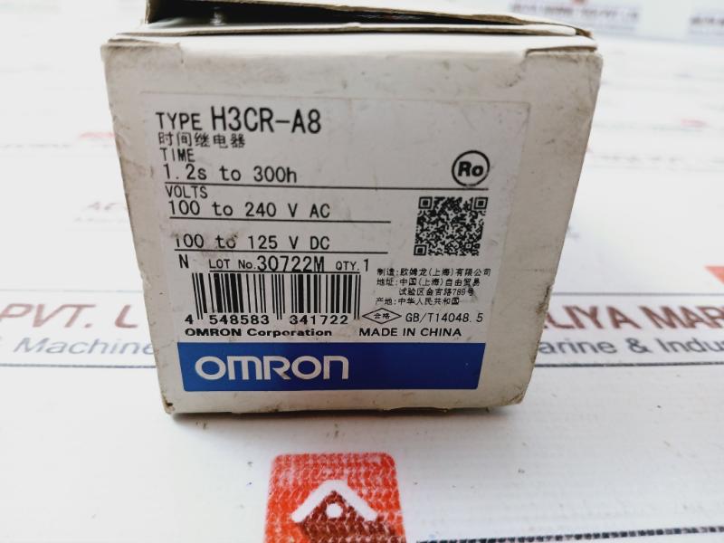 Omron H3Cr-a8 Solid State Multi Functional Timer Relay 100-240 Vac/Dc