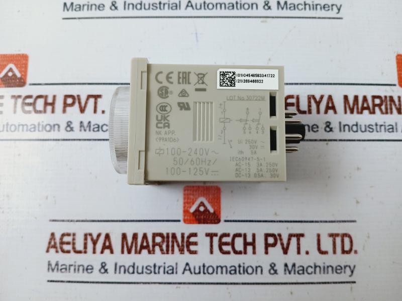 Omron H3Cr-a8 Solid State Multi Functional Timer Relay 100-240 Vac/Dc