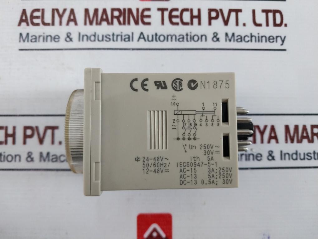 Omron H3Cr-a Solid State Multifunctional Timer H3Cr 0.05S-300H 24-48Vac ~ 50/60Hz