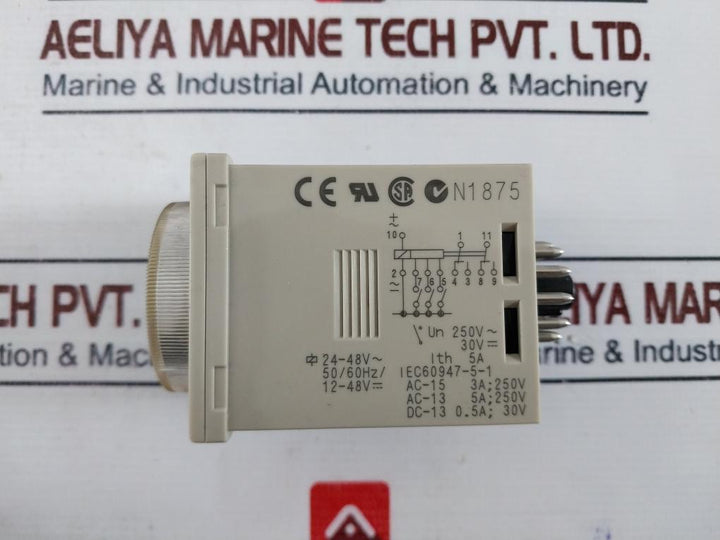 Omron H3Cr-a Solid State Multifunctional Timer H3Cr 0.05S-300H 24-48Vac ~ 50/60Hz