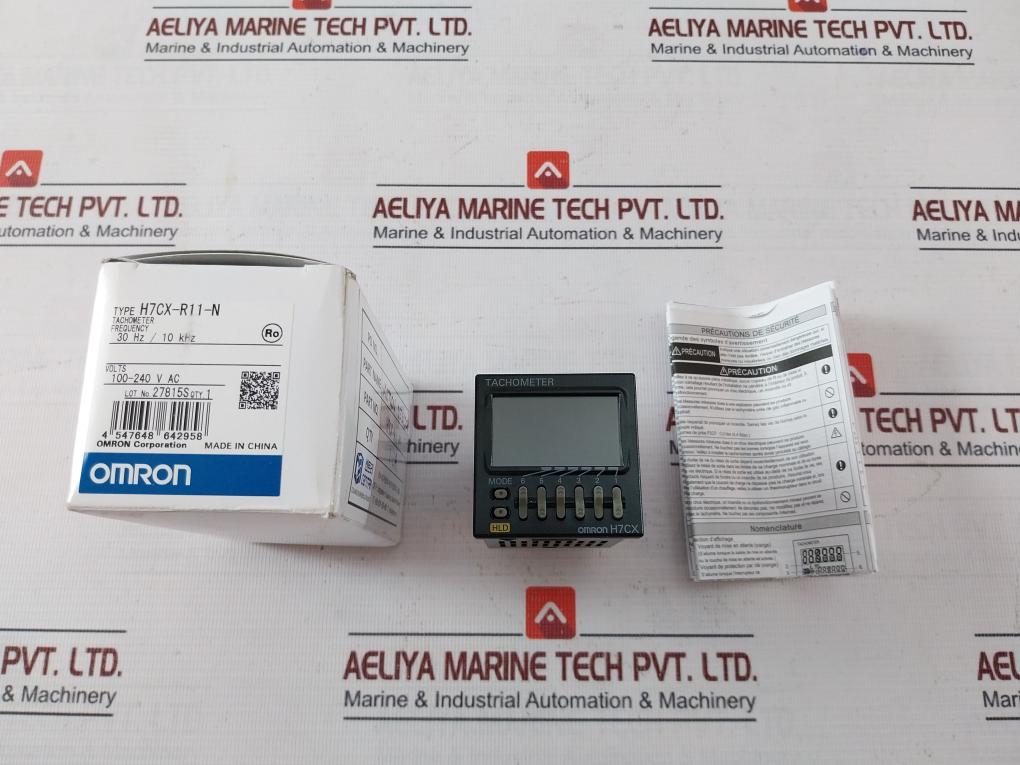 Omron H7Cx-r11-n Digital Tachometer 12Vdc 1/3Hp 240Vac 50/60Hz
