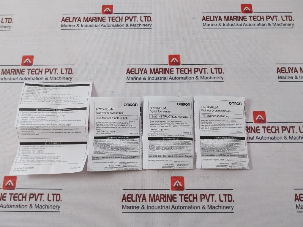 Omron H7Cx-r11-n Digital Tachometer 12Vdc 1/3Hp 240Vac 50/60Hz