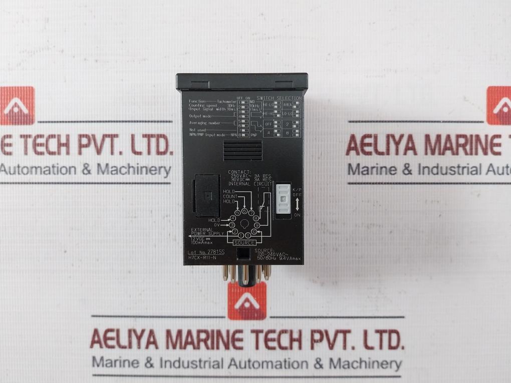 Omron H7Cx-r11-n Digital Tachometer 12Vdc 1/3Hp 240Vac 50/60Hz