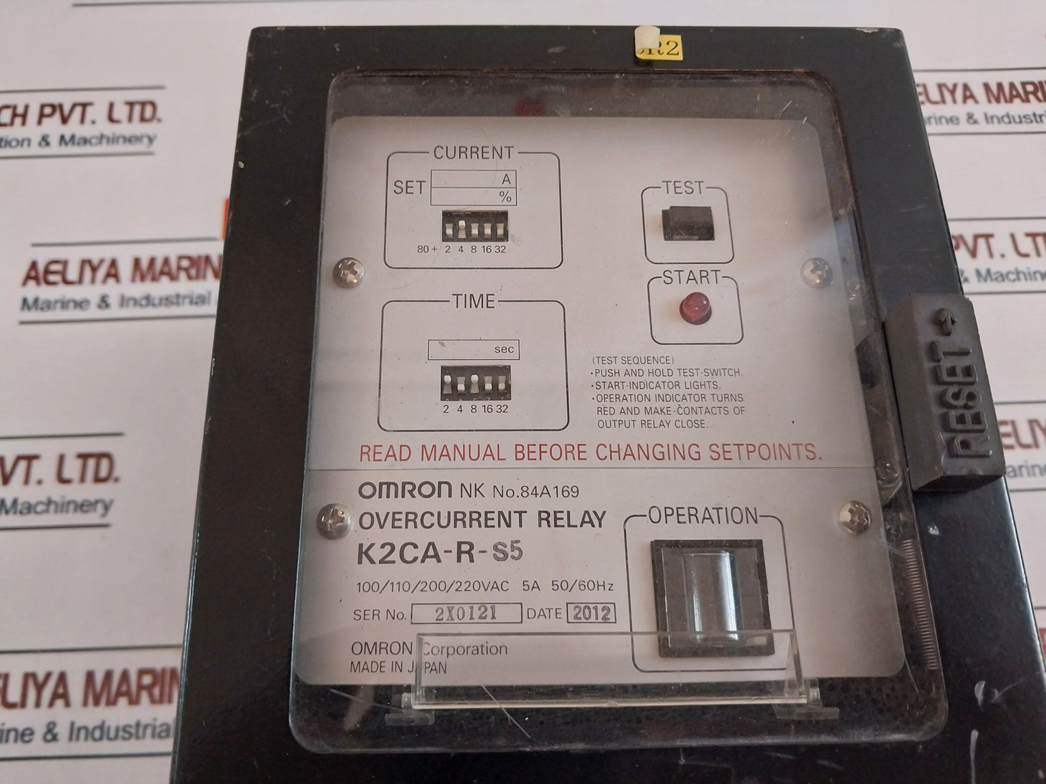 Omron K2Ca-r-s5 Overcurrent Relay 5A