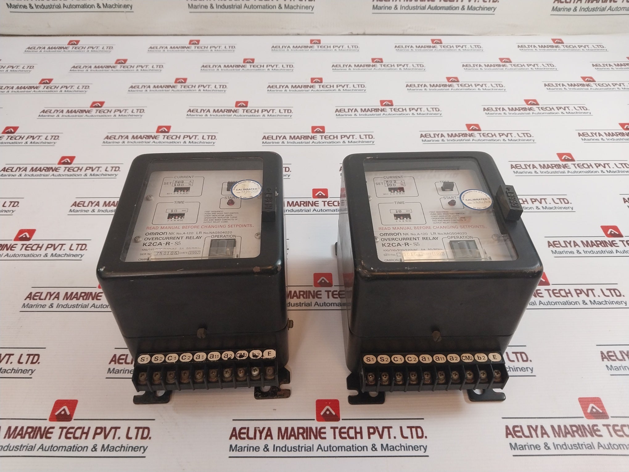 Omron K2Ca-r-s5 Overcurrent Relay Nag504020 5A 100/110/200/220Vac