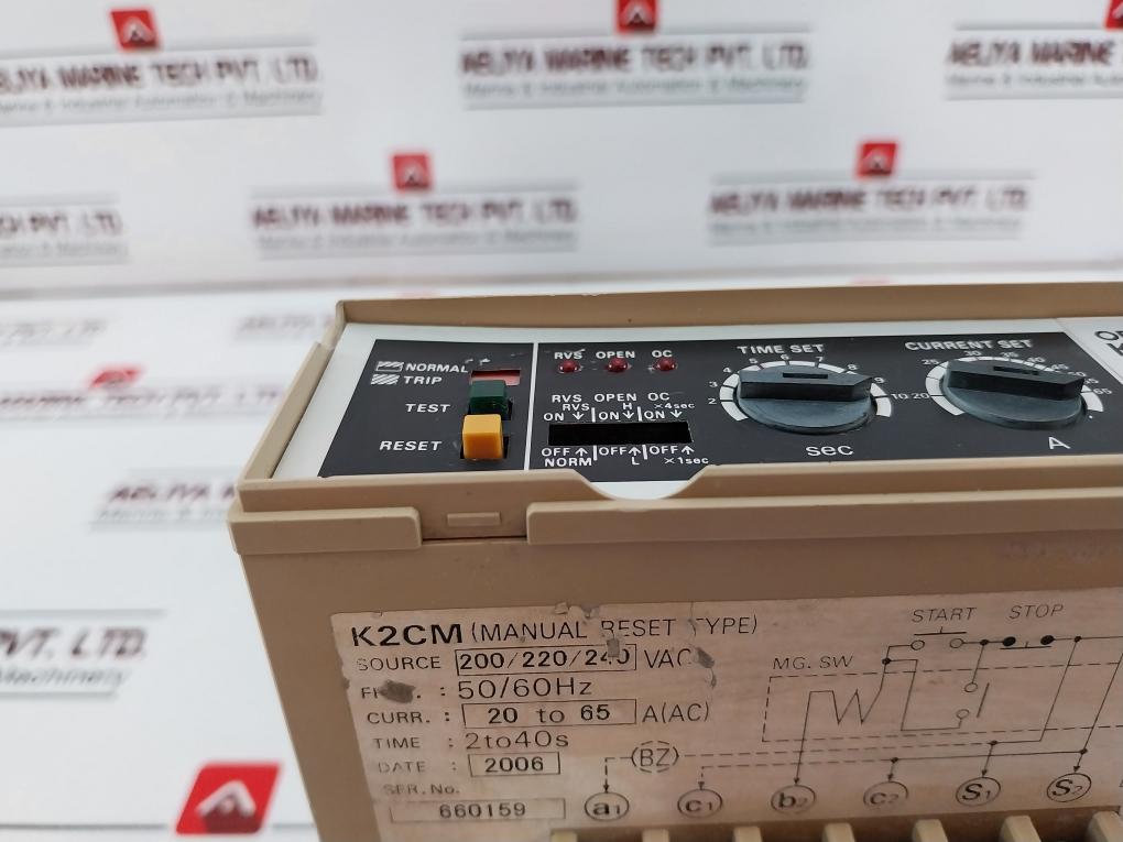 Omron K2Cm-q2M Motor Relay 2 To 40S 50/60Hz