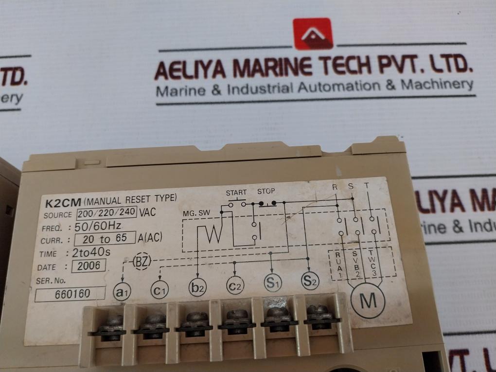 Omron K2Cm-q2M Motor Relay 2 To 40S 50/60Hz