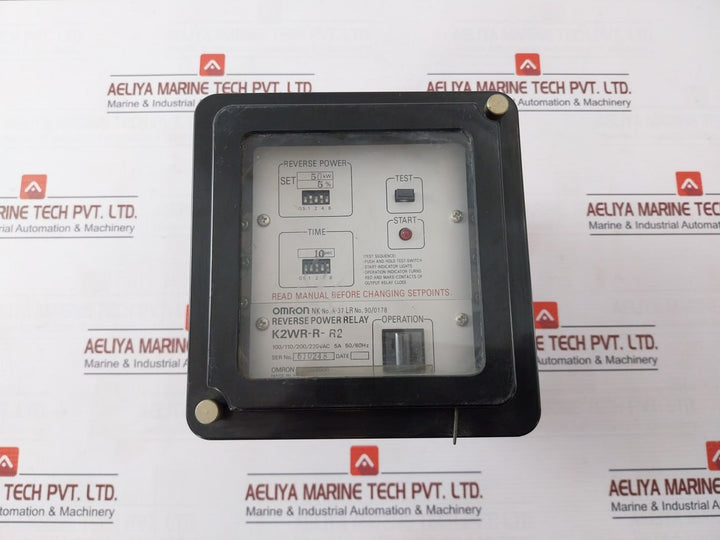 Omron K2Wr-r-r2 Reverse Power Relay 100/110/200/220Vac 5A 50/60Hz 10 Sec