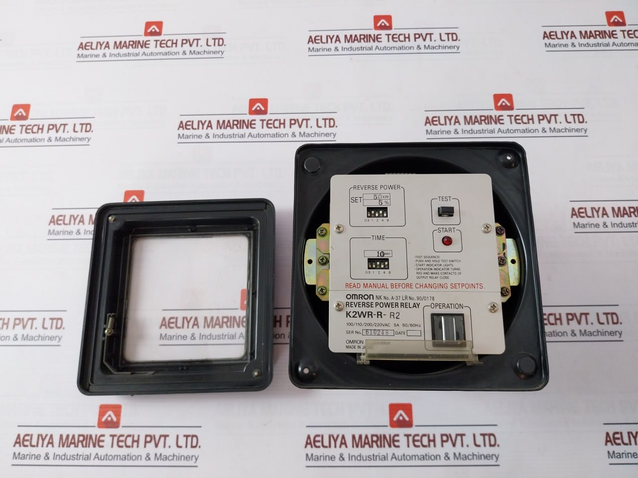 Omron K2Wr-r-r2 Reverse Power Relay 100/110/200/220Vac 5A 50/60Hz 10 Sec