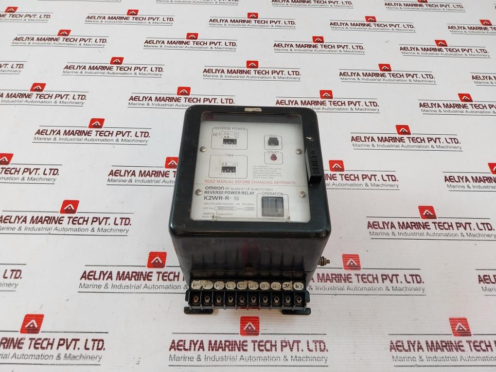 Omron K2Wr-r-s5 Reverse Power Relay 100/110/200/220Vac 5A 50/60Hz