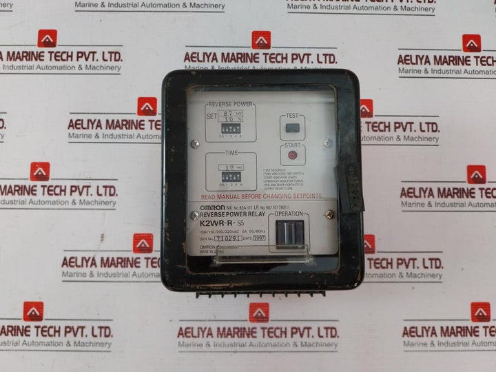 Omron K2Wr-r-s5 Reverse Power Relay 100/110/200/220Vac 5A 50/60Hz Used