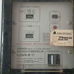 Omron K2Wr-r-s5 Reverse Power Relay 5A 50/60Hz