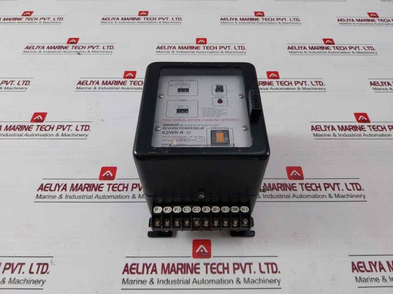 Omron K2Wr-r-s5 Reverse Power Relay 5A 50/60Hz 10 Sec