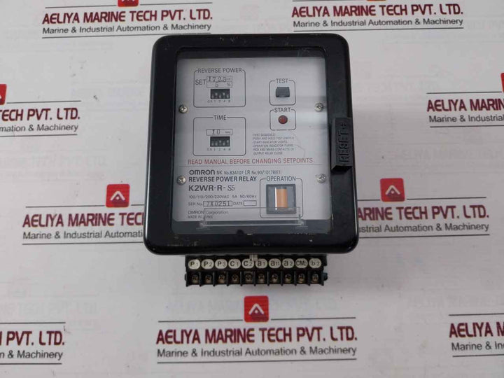 Omron K2Wr-r-s5 Reverse Power Relay 5A 50/60Hz 10 Sec