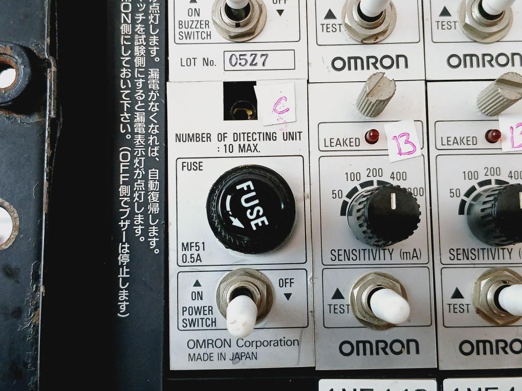 Omron K6Em-ps Multi-channel Earth Leakage Relay 100/200Vac 50/60Hz