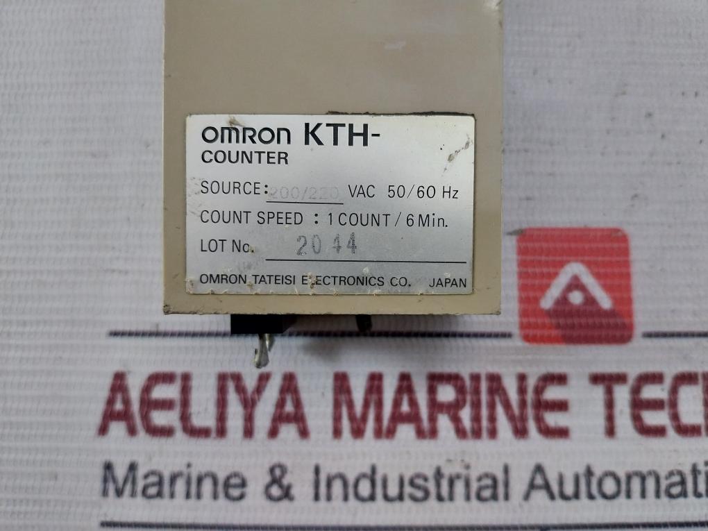 Omron Kth Hour Counter 200/220Vac 50/60Hz 1 Count/6 Min