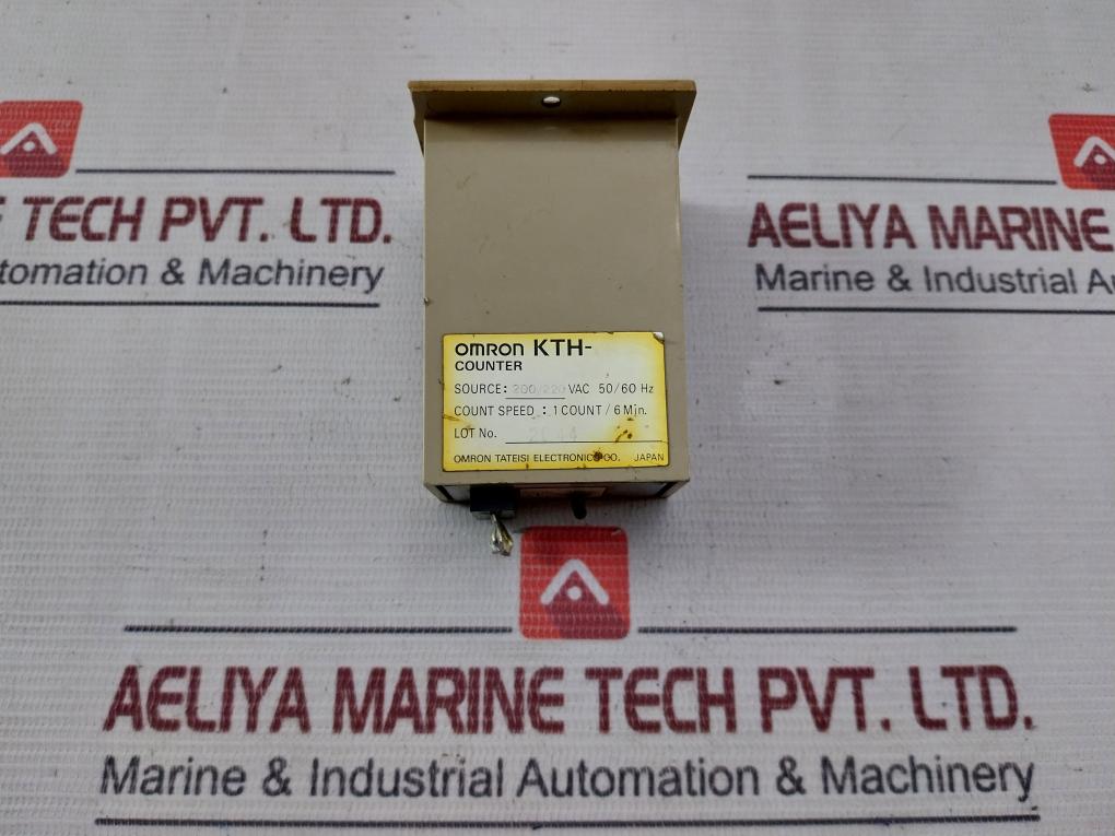 Omron Kth Hour Counter 200/220Vac 50/60Hz 1 Count/6 Min