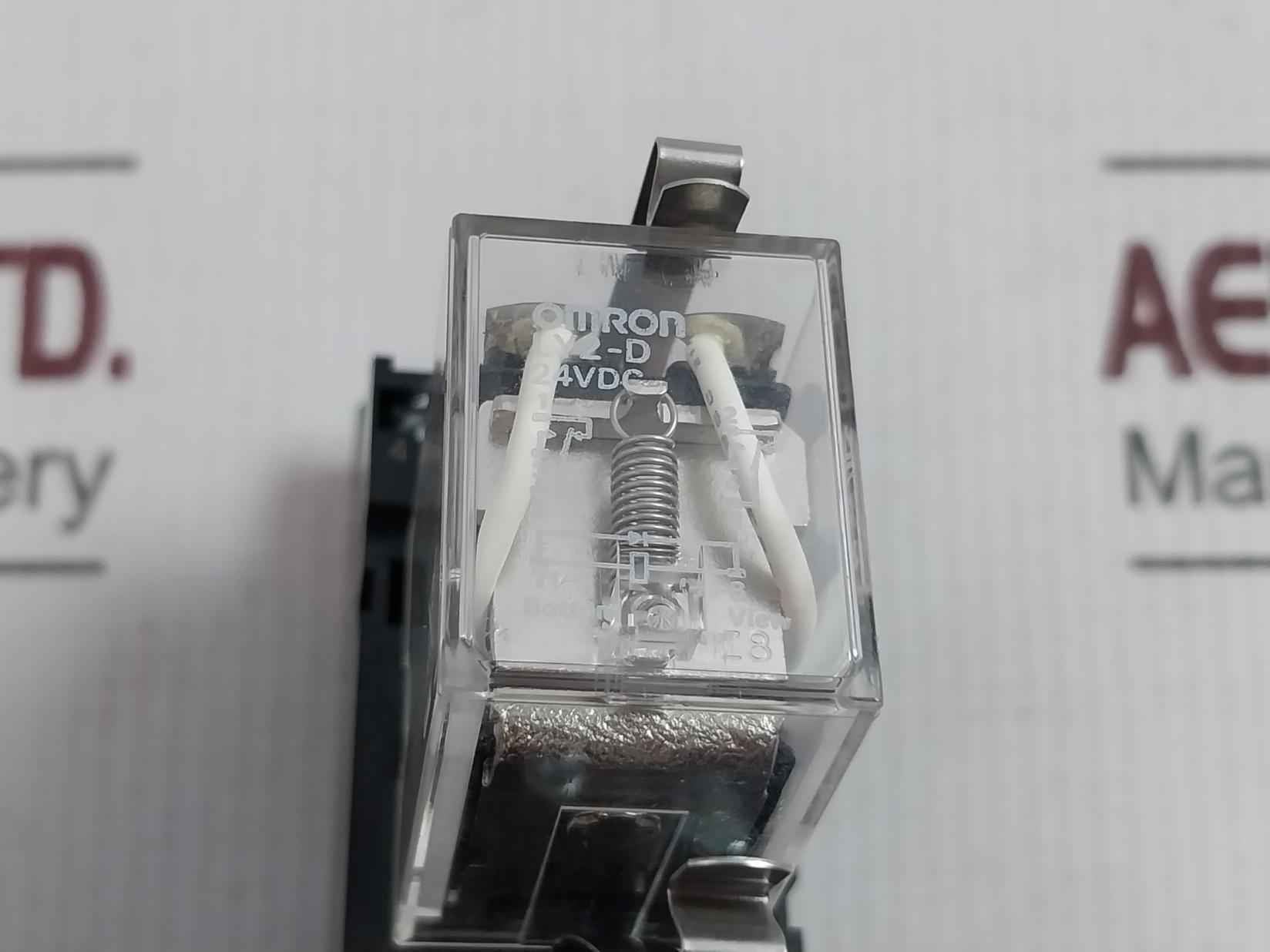 Omron Ly2-d Power Relay With Base 10A 250Vac~