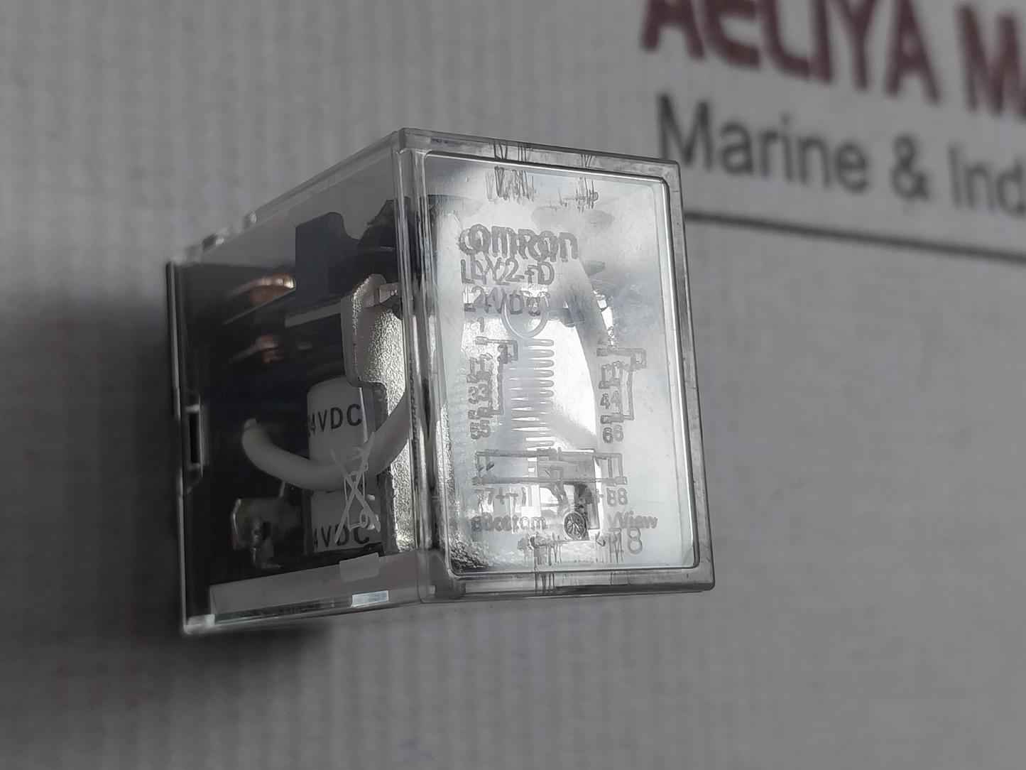 Omron Ly2-d Power Relay With Base 10A 250Vac~
