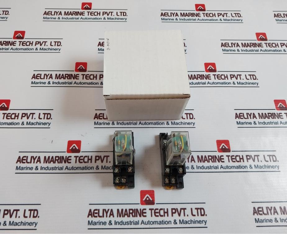 Omron Ly2N-cr Power Relay With Base 200/220 Vac