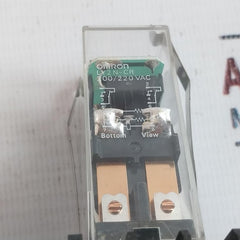 Omron Ly2N-cr Power Relay With Base 200/220 Vac