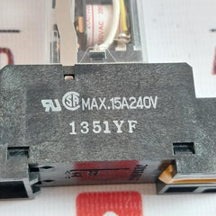 Omron Ly2N-cr Power Relay With Base 200/220 Vac