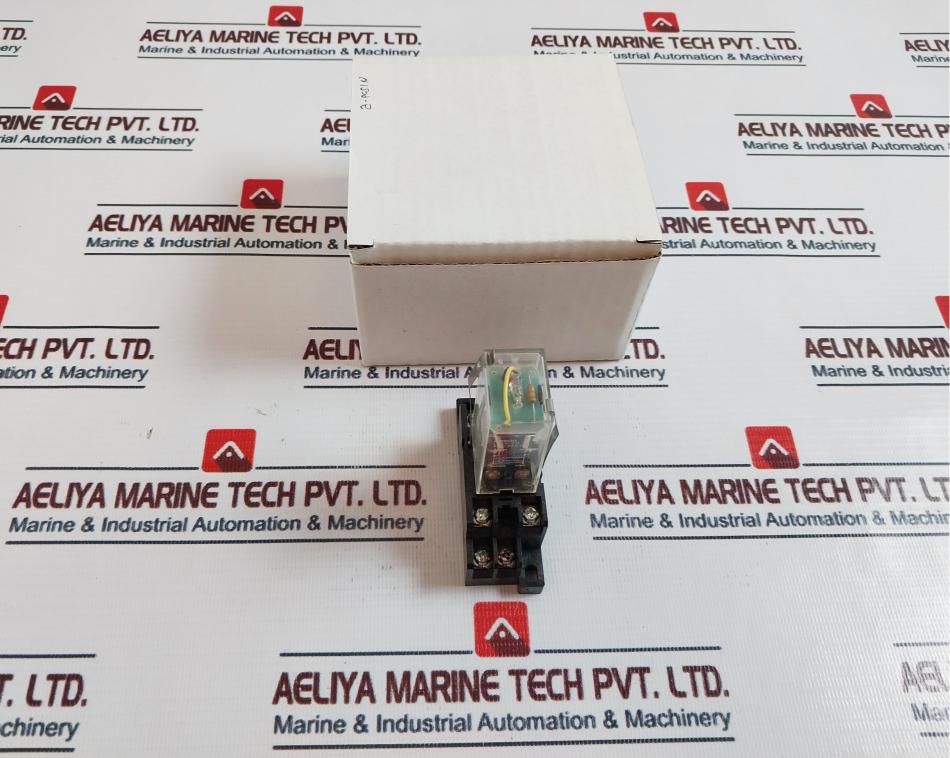 Omron Ly2N-cr Power Relay With Base 200/220 Vac